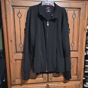 Women's Black HeartSoul Scrub Jacket, Medium